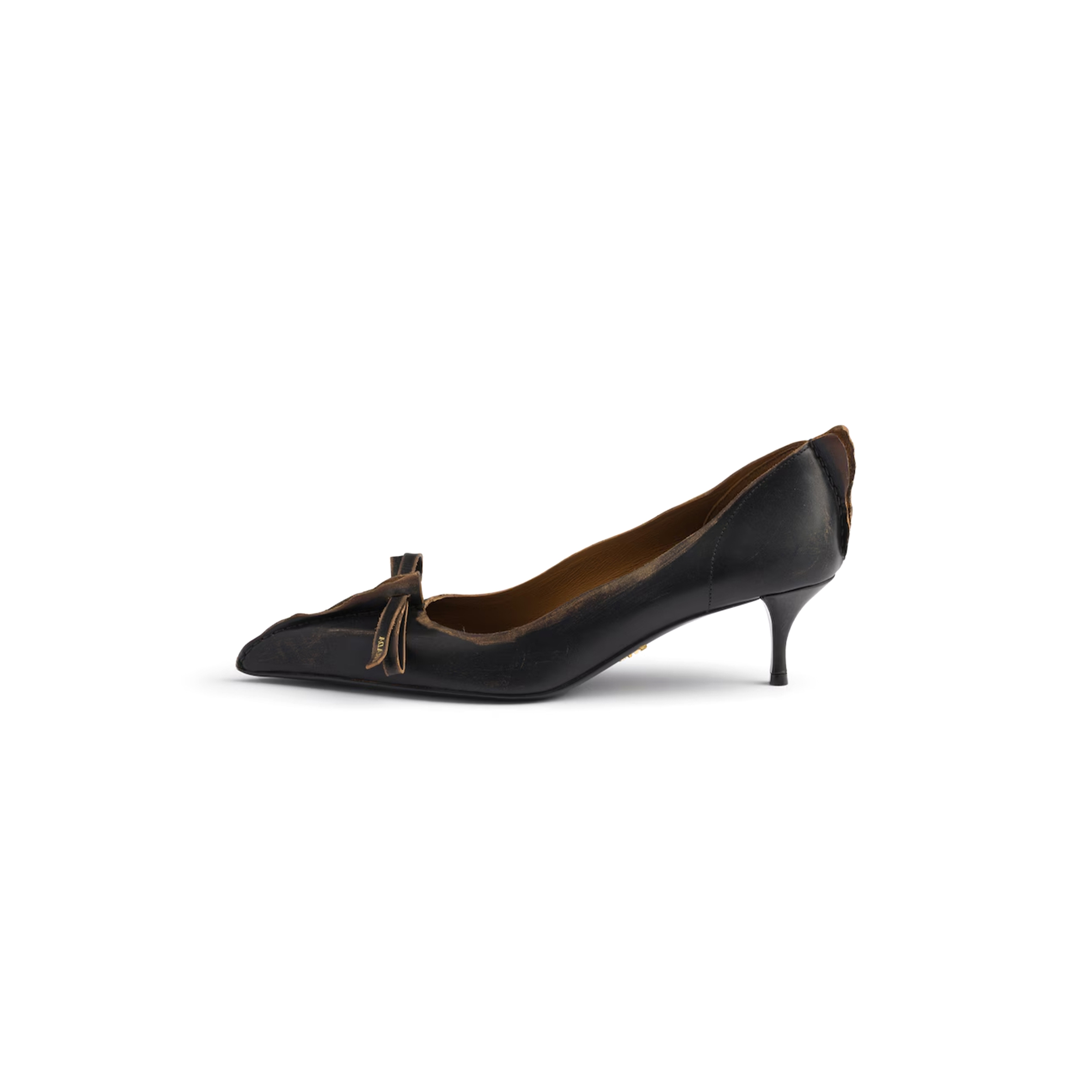 Pra*a antiqued leather pumps 1i208o